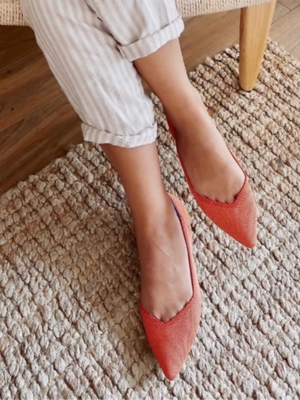 Rothy’s The Point in Copper / Salmon Flats Size 9